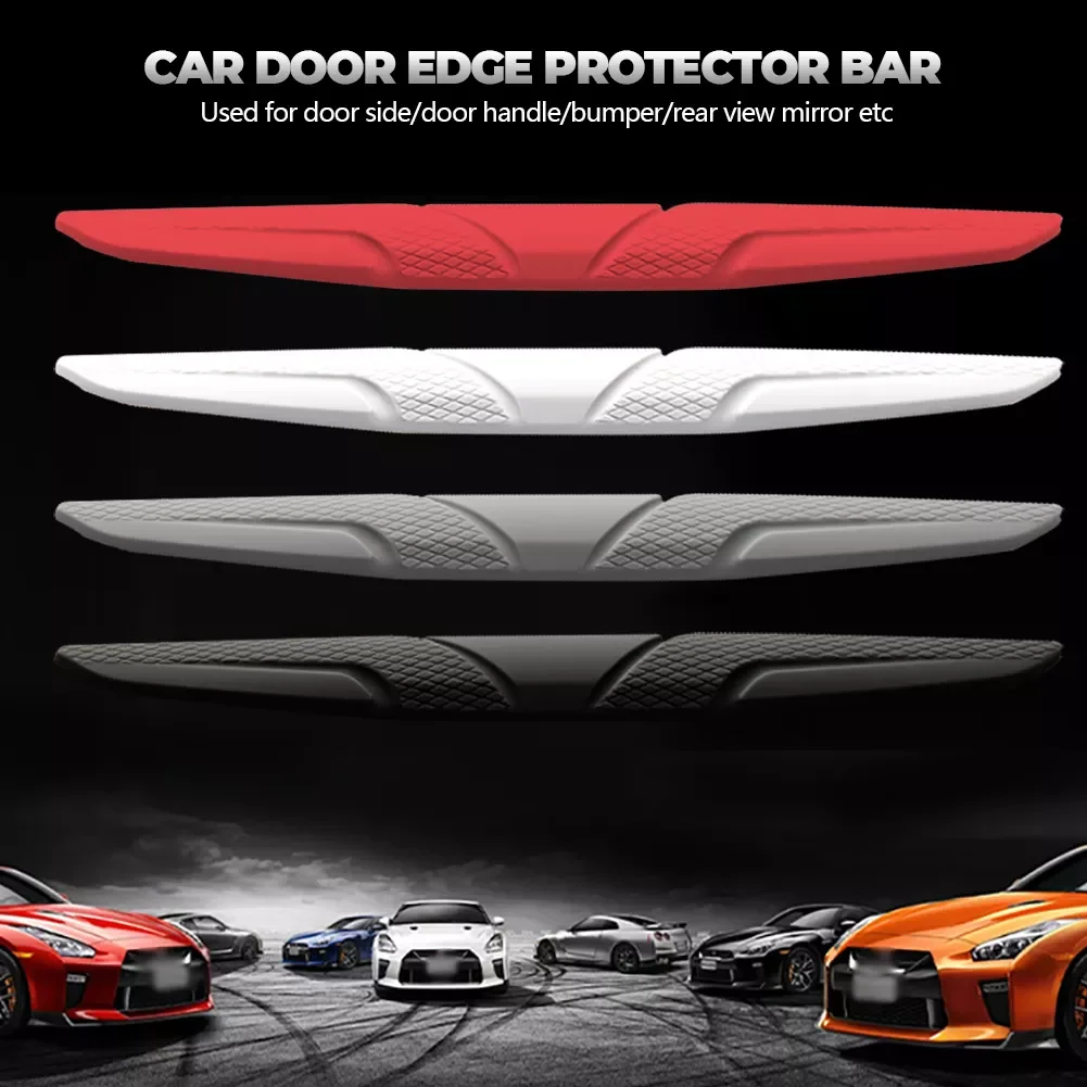 

Door Edge Anti-collision Protector Bar Stickers Silicone Car Side Protection Guards Rear View Mirror Cover Protection Strip