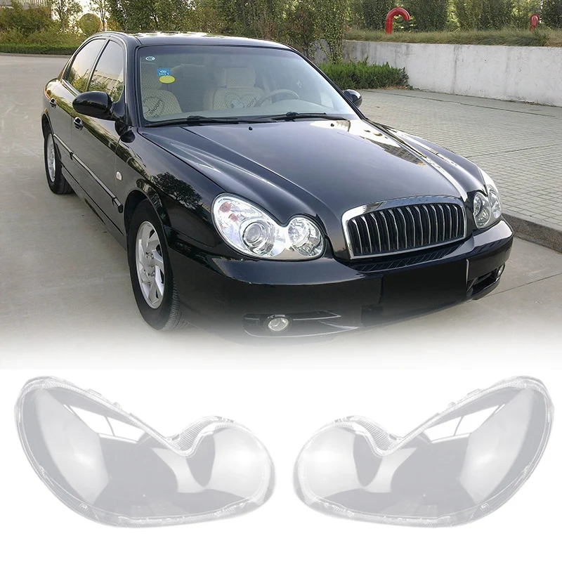 

Автомобильный налобный фонарь, корпус лампы, прозрачная крышка, налобный фонарь, стеклянный налобный фонарь, крышка объектива для Hyundai Sonata 2003-2007