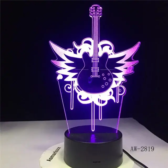 

Anime 3d Night Light For Music Lover Room Decoration 7/16 Colors Change Night Light For Kids Birthday Gift Child Table Lampara