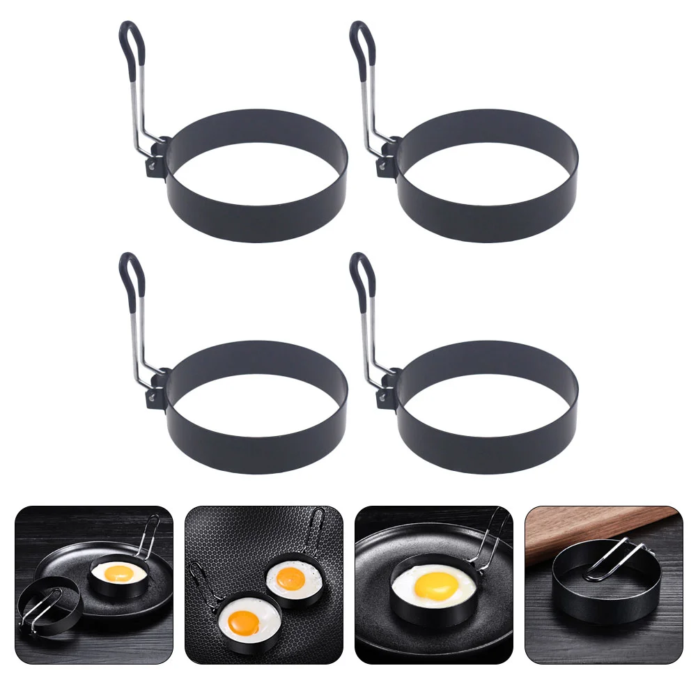 

4pcs Omelette Molds Omelette Ring Pancake Ring Circle Egg Ring Circle Egg Cooker Egg Cooker Ring Egg Frying Ring