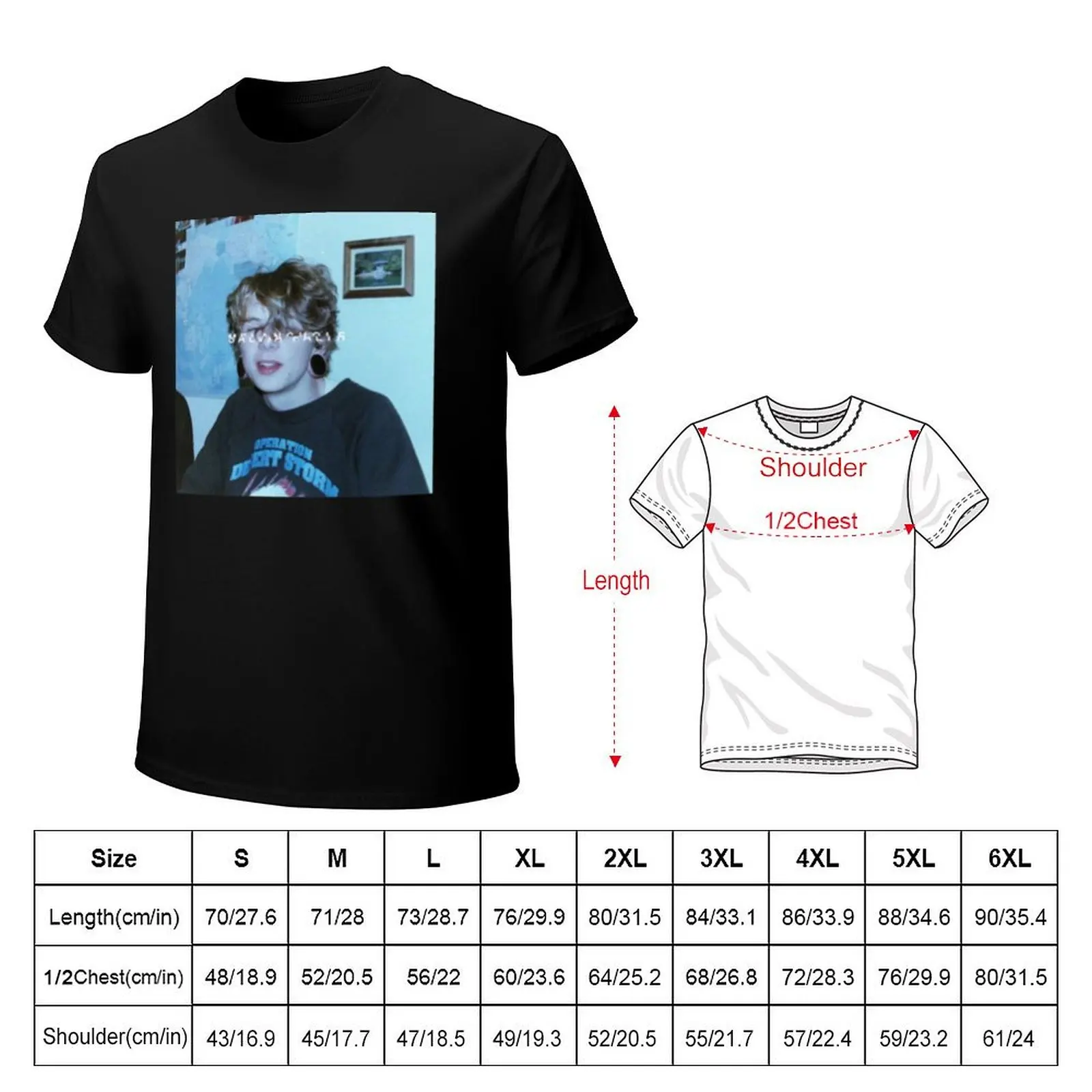 Фото Salvia Palth Melanchole I was all over her T-Shirt Simple Solid Color Crew Neck Tee №2