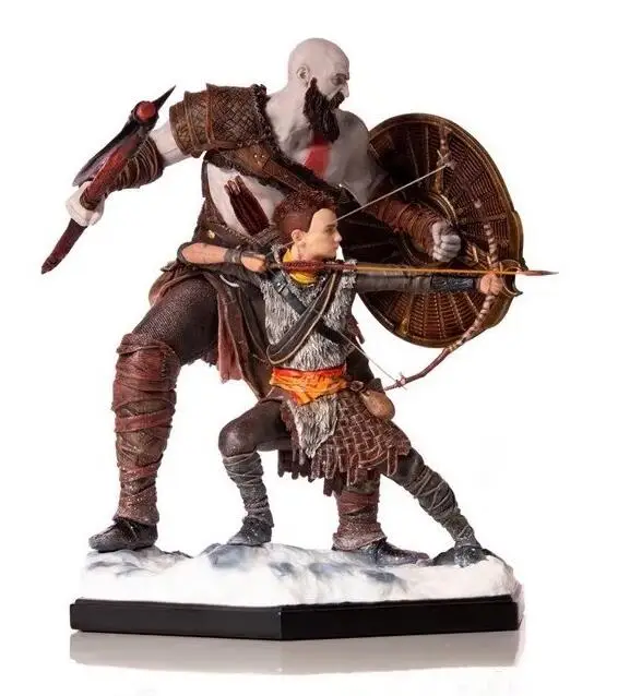 

IRON Game God of War 4 Kratos & Son Atreus 20cm PVC Action Figure Collectible Model Toys for Gift