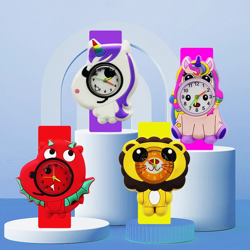 Детские часы детские наручные с 3D рисунком из мультфильма кварцевые для девочек