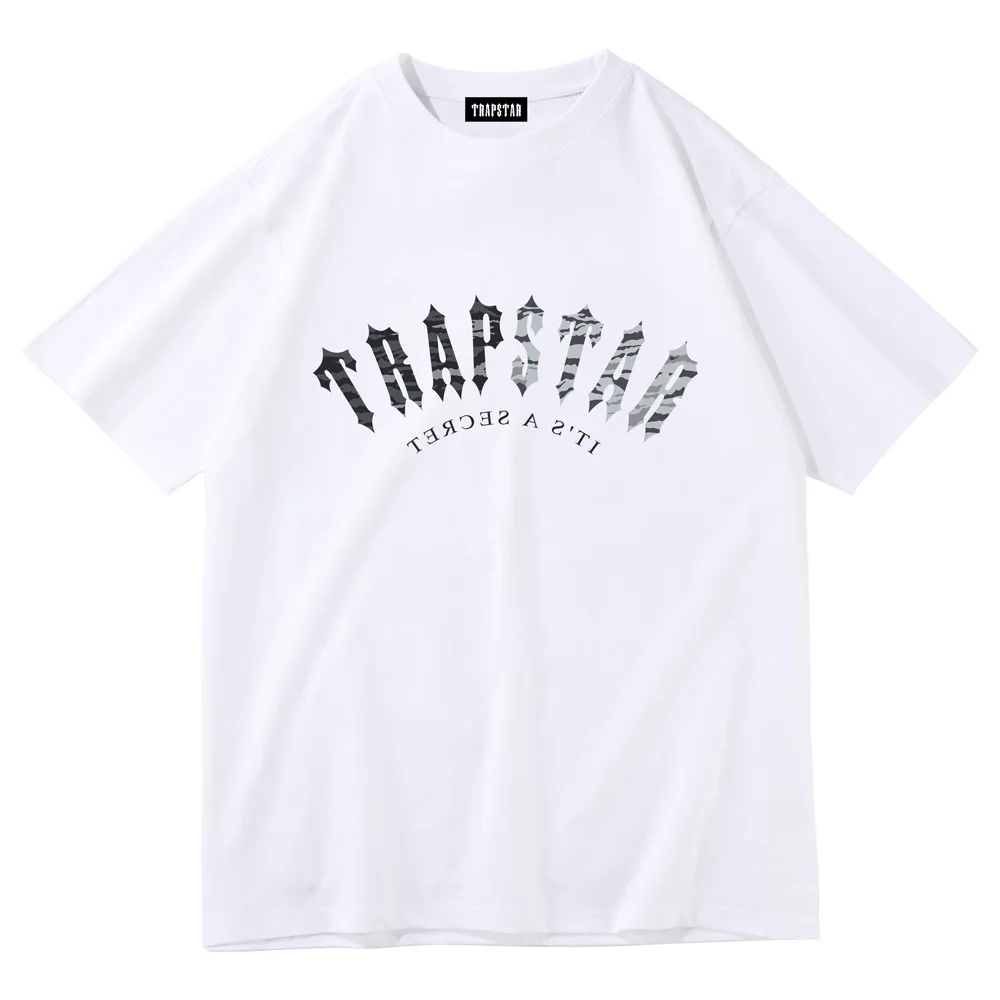 

TRAPSTAR Brand 2023 Spring Summer Cotton Tee Fashion Casual Short Sleeve Men's Women's High Quality Classical Tops