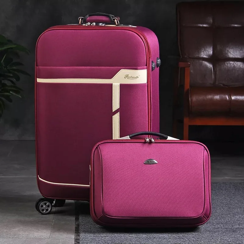 

20"24" Inch Women and man Travel Luggage Trolley suitcase Brand Boarding box Rolling luggage Case On Wheels With Cosme