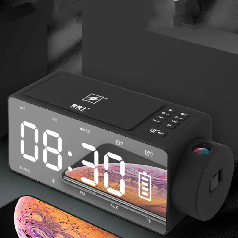 Alarm Silent Bedroom Glow Tube Usb Date Temperature Digital Clock Reloj De Mesa Home Decor Clock Date A Live