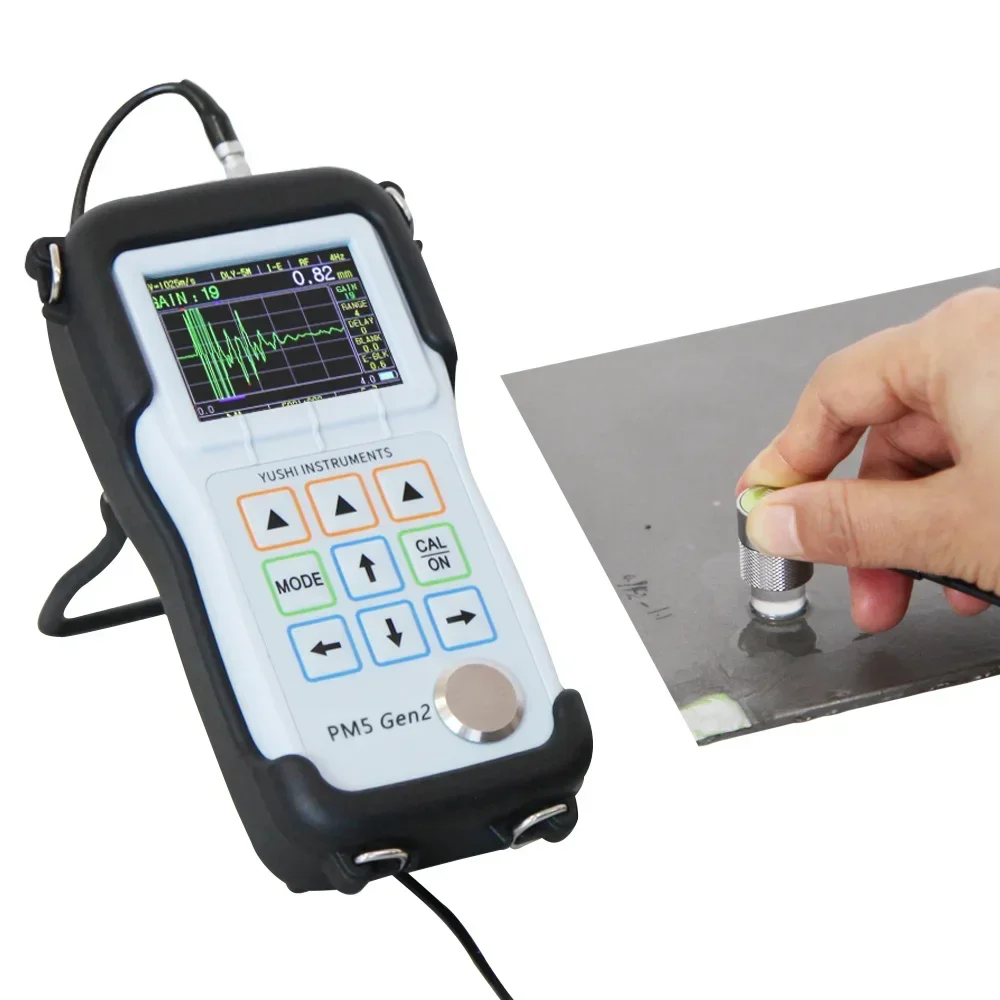 Промышленный NDT UTG IP67 Водонепроницаемый YUSHI PM5 Gen2 высокоточный Ультразвуковой