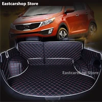 for kia sportage 3 sl car all inclusive rear trunk mat cargo boot liner tray waterproof boot luggage cover accessories 2011 2015