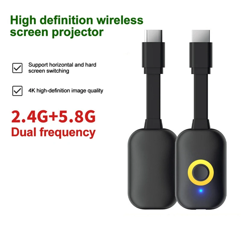4K HD телефонный проектор двухдиапазонный беспроводной экран Wi-Fi TV Stick Miracast