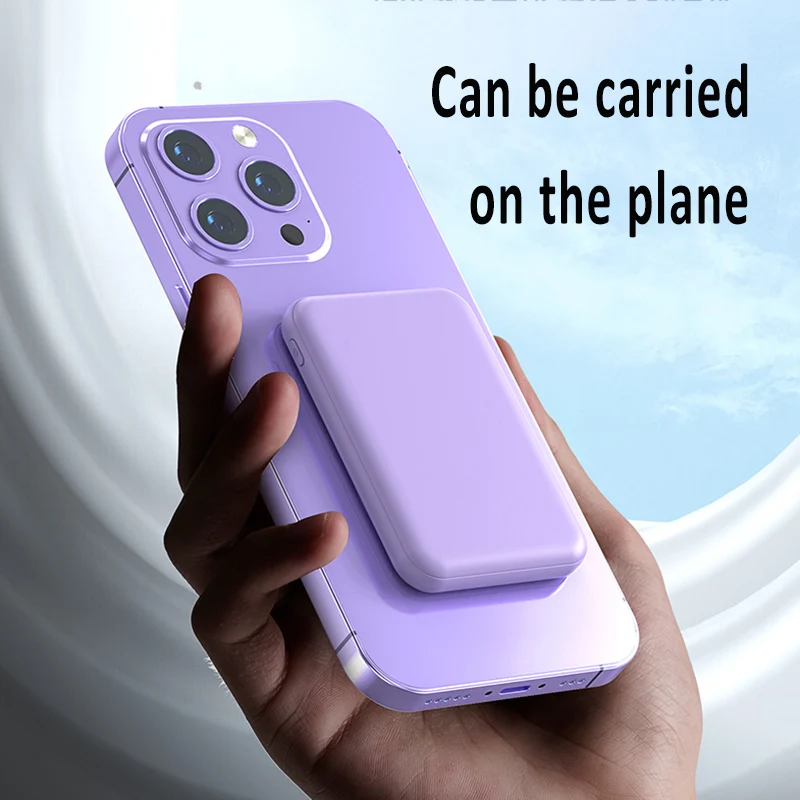 Мини-аккумулятор внешний Магнитный на 20000 мА · ч с поддержкой быстрой