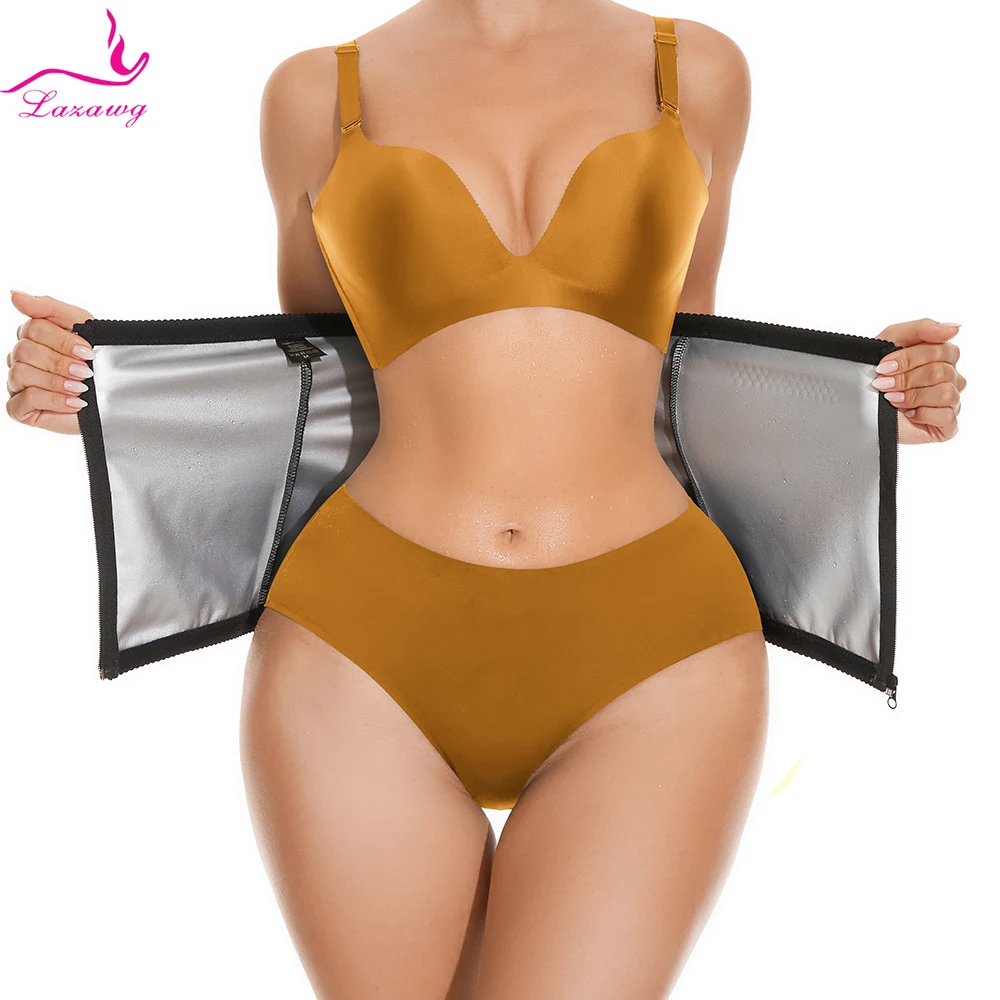 

LAZAWG Waist Trainer for Women Weight Loss Belt Slimming Body Shaper Belly Control Girdle Corset Sweat Band Gym Fitness Strap