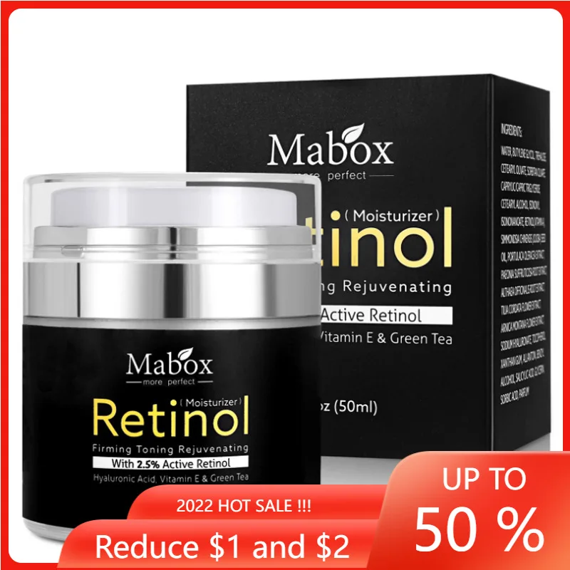 

Отбеливающий крем для кожи Retinol, увлажняет уход за лицом, 50 мл