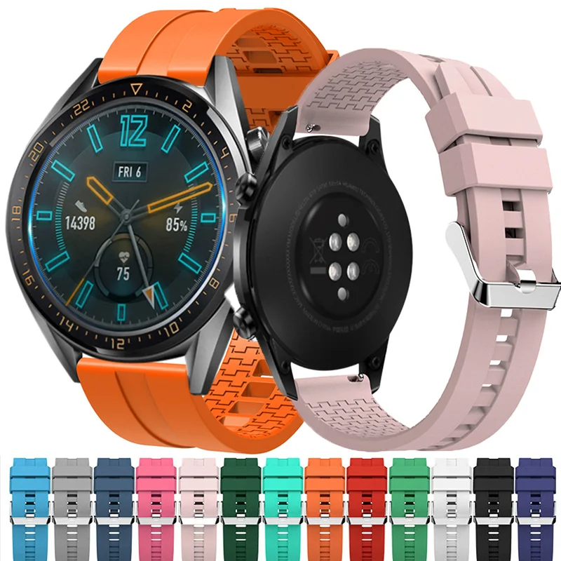 

Silicone band for Samsung Galaxy 4/classic/Active 2 46mm/42mm/40mm/44mm 20mm 22mm Sport bracelet huawei watch gt 2-2e-pro correa