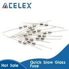 Стеклянный предохранитель Quick blow 10 шт.лот, 250 В, 3,6 А, а, 1 А, 2 А, а, 3 А, а, а