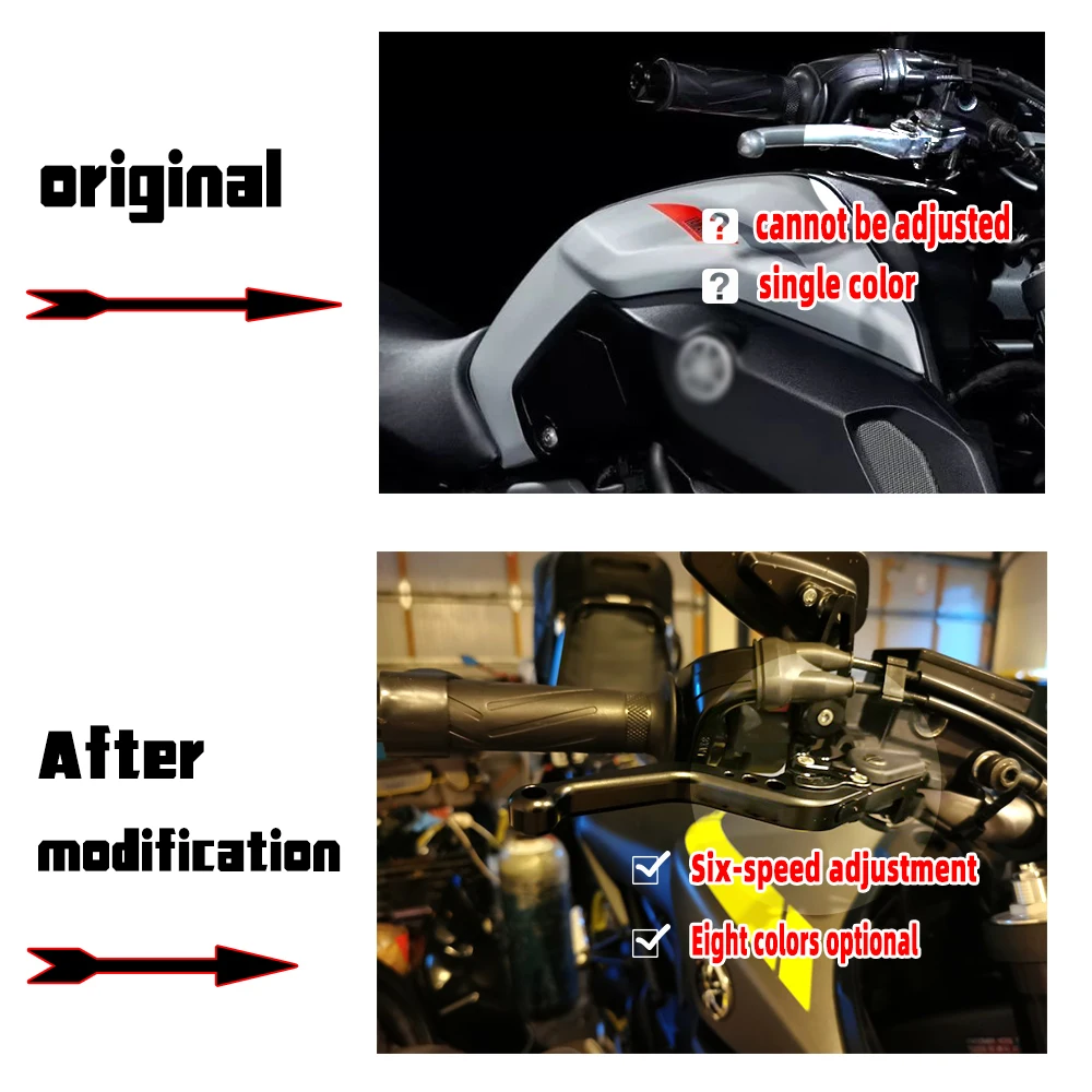 Фото Мотоциклетные регулируемые ручки, Короткие Рычаги тормозной муфты для KAWASAKI ER6N ER-6N 2009 2010 2011 2012 2013 2014 №2