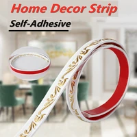 3d pvc home decorative soft line self adhesive trim strip ceiling baseboard background wall molding line 3d sticker wallpaper