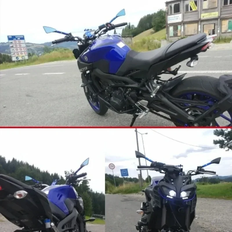 Алюминиевые боковые зеркала заднего вида для мотоциклов Honda CB650R, CB1300, Hornet 600 (8 мм, 10 мм); для Yamaha MT-09, MT-07; для Suzuki; для BMW (art.: 3920dac26c4ff) - 3920dac26c4ff