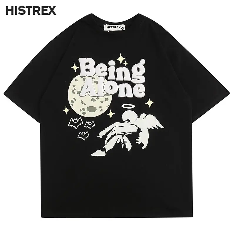 

Уличная одежда Harajuku, мужская футболка, футболки с рисунками, летние хлопковые футболки в стиле хип-хоп, женские топы High Street, одежда унисекс