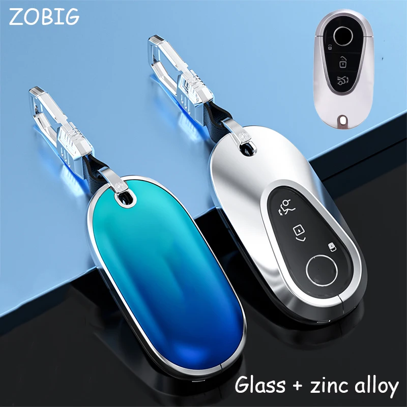 

ZOBIG for Mercedes Benz zinc alloy Smart Key Fob Case with Key W223 S300 S350 S450 S500 Original key remote control shell