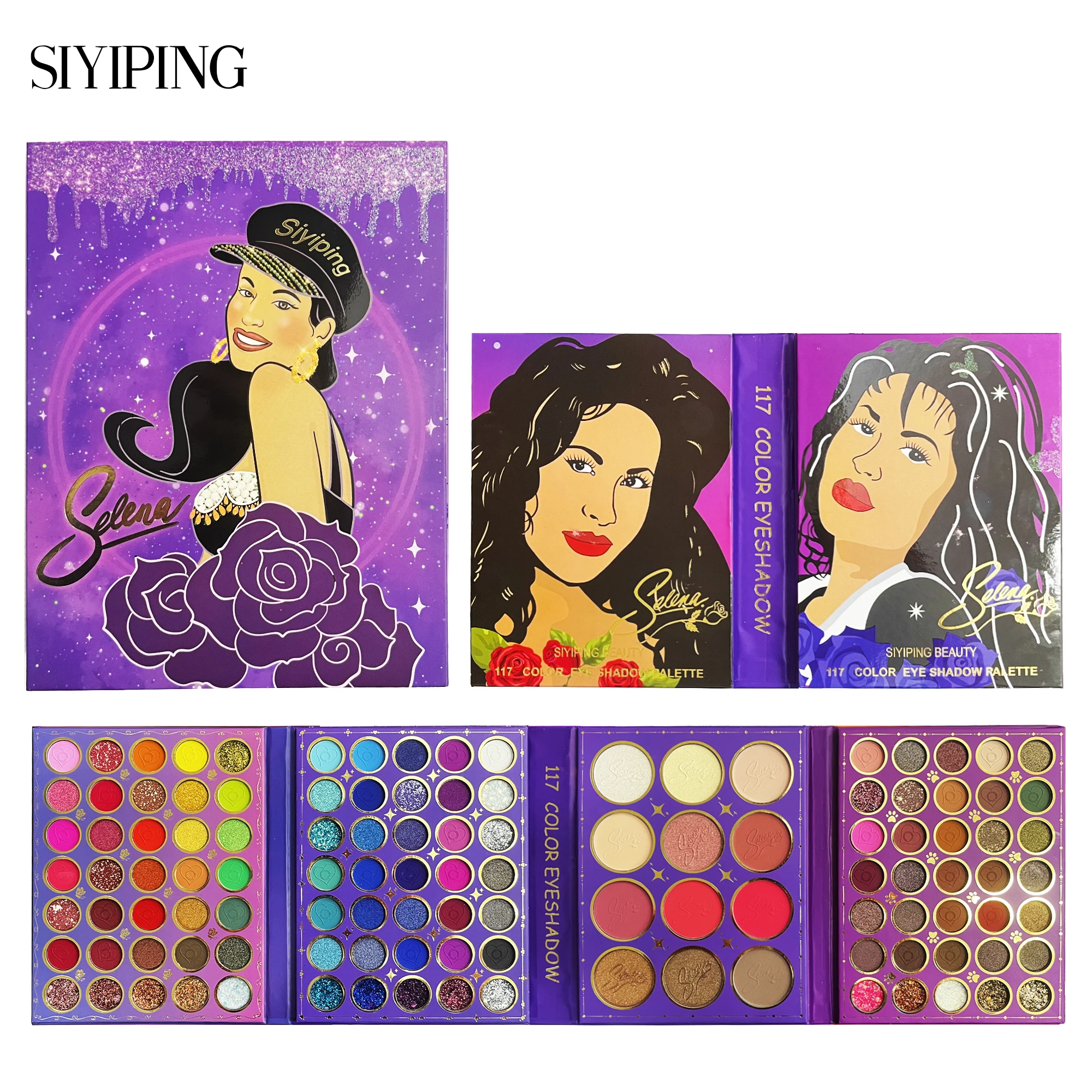 

Bella Ultramo117 colors selena eyeshadow palette high pigmented vegan cosmetics makeup eyeshadow maquillaje Palette