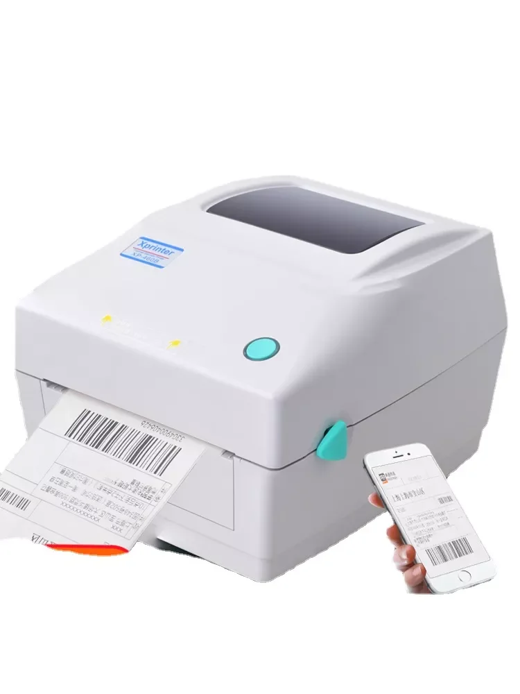 

xp-420b label barcode printer thermal receipt label printer width 25-115mm support QR code for shipping label printer