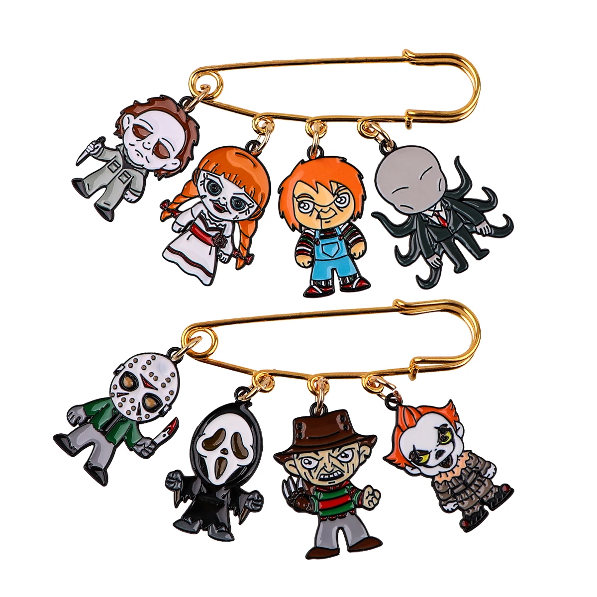 Эмалированные булавки в стиле Хэллоуина ассортименте