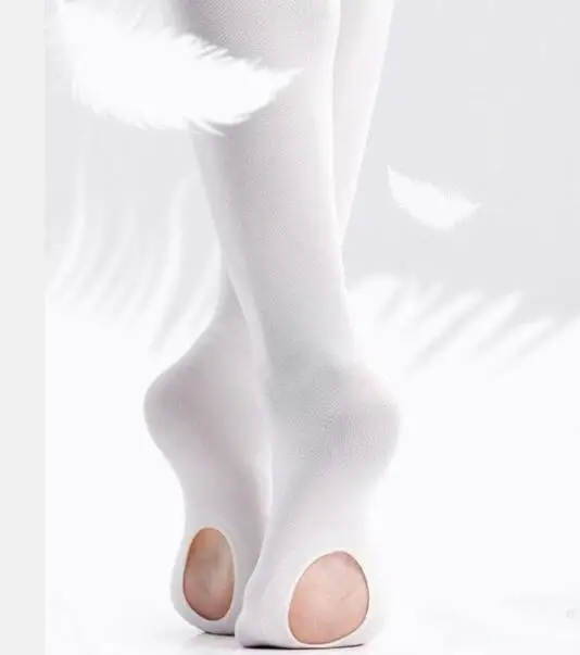 

1pair/lot New Arrival Professional Kids Children Girls Soft solid Ballet Dancing hole Tights