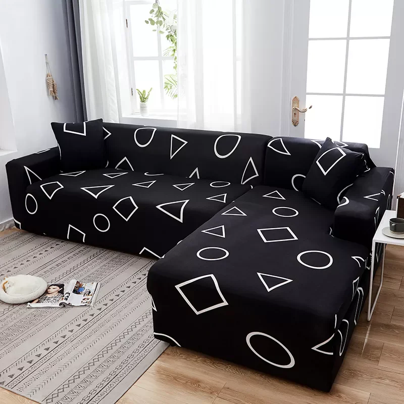 

New in Longue Sofa Cover L-shaped Needs Order 2pieces Stretch Sofa Cover Universal Stretch Corner Sofa Cover Sectional Slipcover