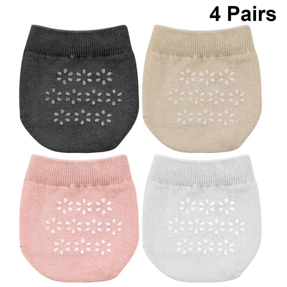 

4 Pair Toe Topper Socks for Slides for Breathable Socks Toe Topper Liner Socks for Female