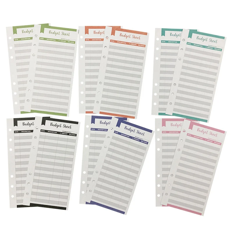 12 Budget Sheets Expense Tracker Fit Budget Envelopes Cash Envelope Binder