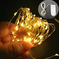 wedding decorations led string light cr2032 button battery operated garland outdoor indoor home christmas fairy lights led strip