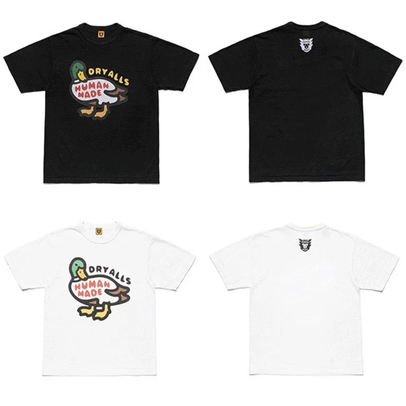 

Human Made Cartoon Duck Log Simple Versatile Fit Loose High Quality Large Unisex Cotton t-Shirt
