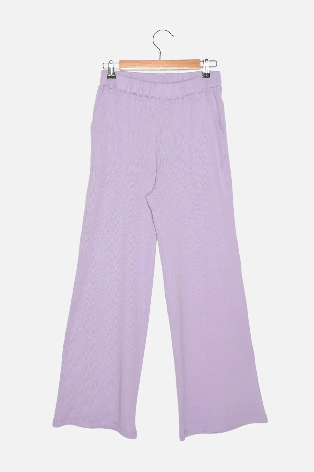 

Trendyol Wide Leg Ribbed Knit Pants TWOAW22PL0524