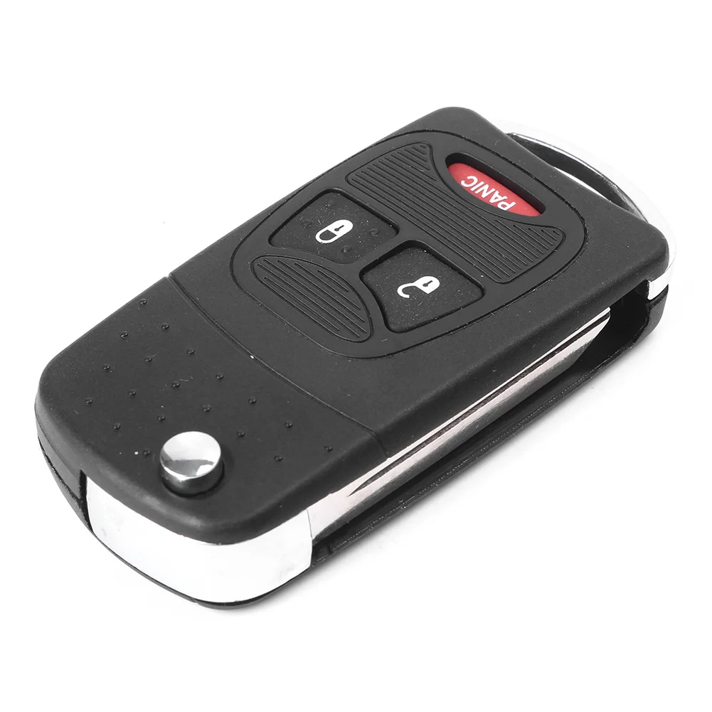 Автомобильный черный необрезанный откидной ключ для Dodge Caliber/Nitro/Ram1500/ Ram2500/ Ram3500/