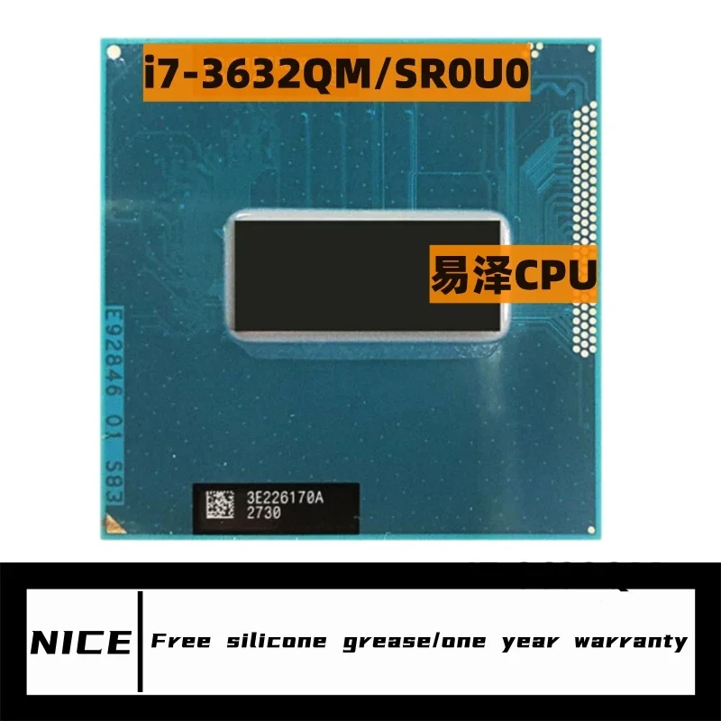 Core i7 3632QM SR0V0 Четырехъядерный восьмипоточный процессор для ноутбука 2 ГГц 6 м 35 Вт