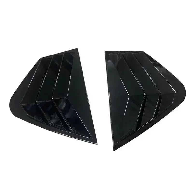 

2 шт. для KIA Optima K5 2011-2015, жалюзи заднего бокового окна, жалюзи, накладка, рамка из АБС-пластика, углеродное волокно/глянцевый черный