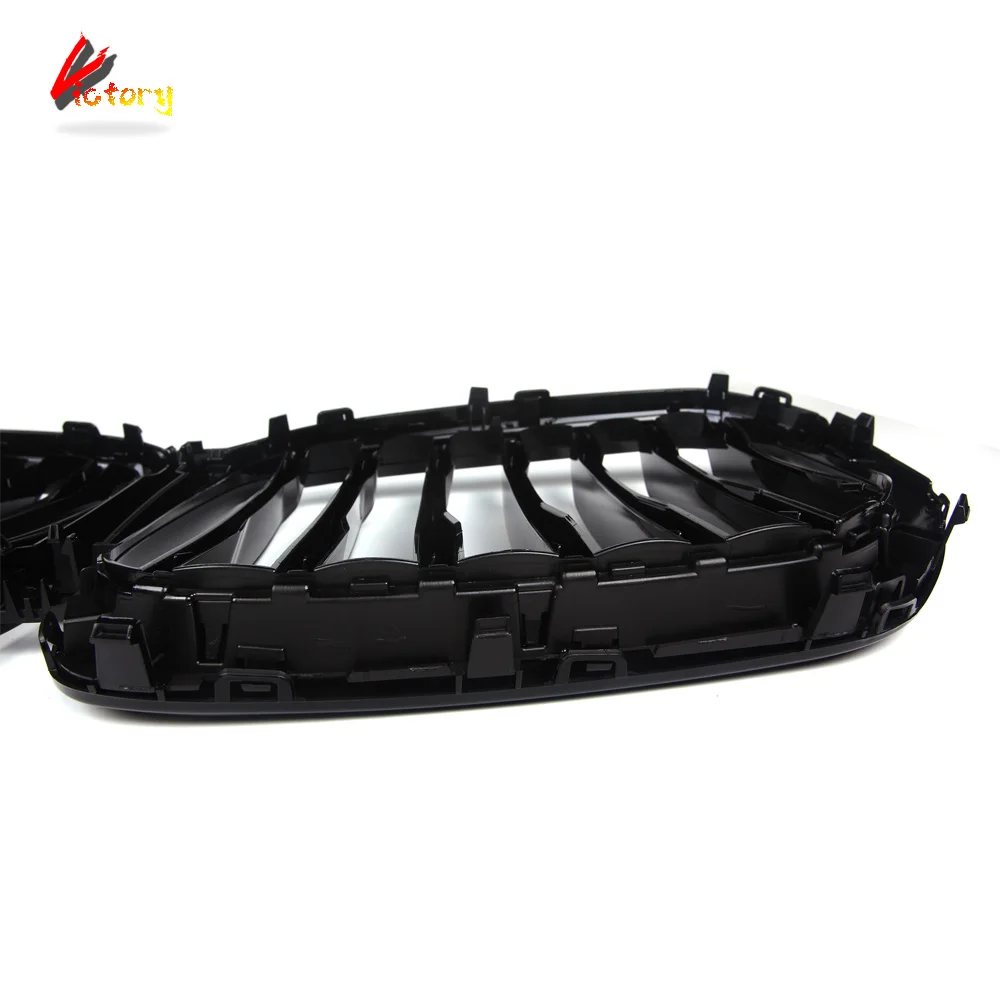 Для BMW X5 G05 Pre-LCI 2019 2020 2021 2022 глянцевая черная гоночная решетка с 1 планкой передняя