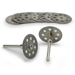 Алмазное лезвие для мини-пилы, 12 шт.компл., абразивный электроинструмент, шлифовальный круг, лезвие для циркулярной пилы, режущий диск для дрели Dremel, вращающийся инструмент