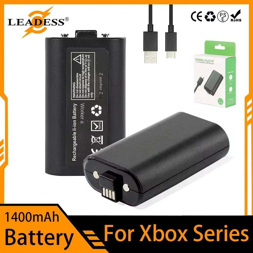 Подходит для игровых контроллеров серии Xbox аккумулятор 1400 мАч ручка фактической