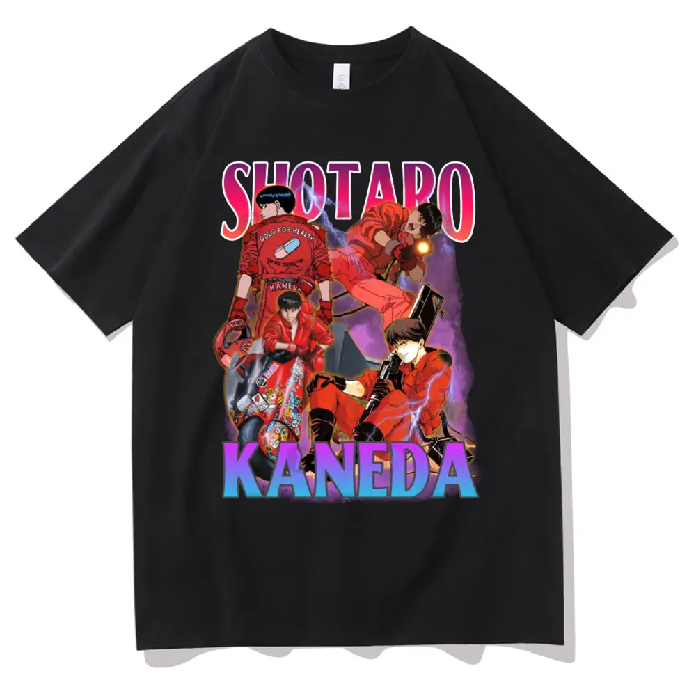 

Anime Akira Kaneda Shotaro T-shirt Tops Men's Oversized Vintage Streetwear Short Sleeve Men Women Fashion Harajuku Manga T Shirt