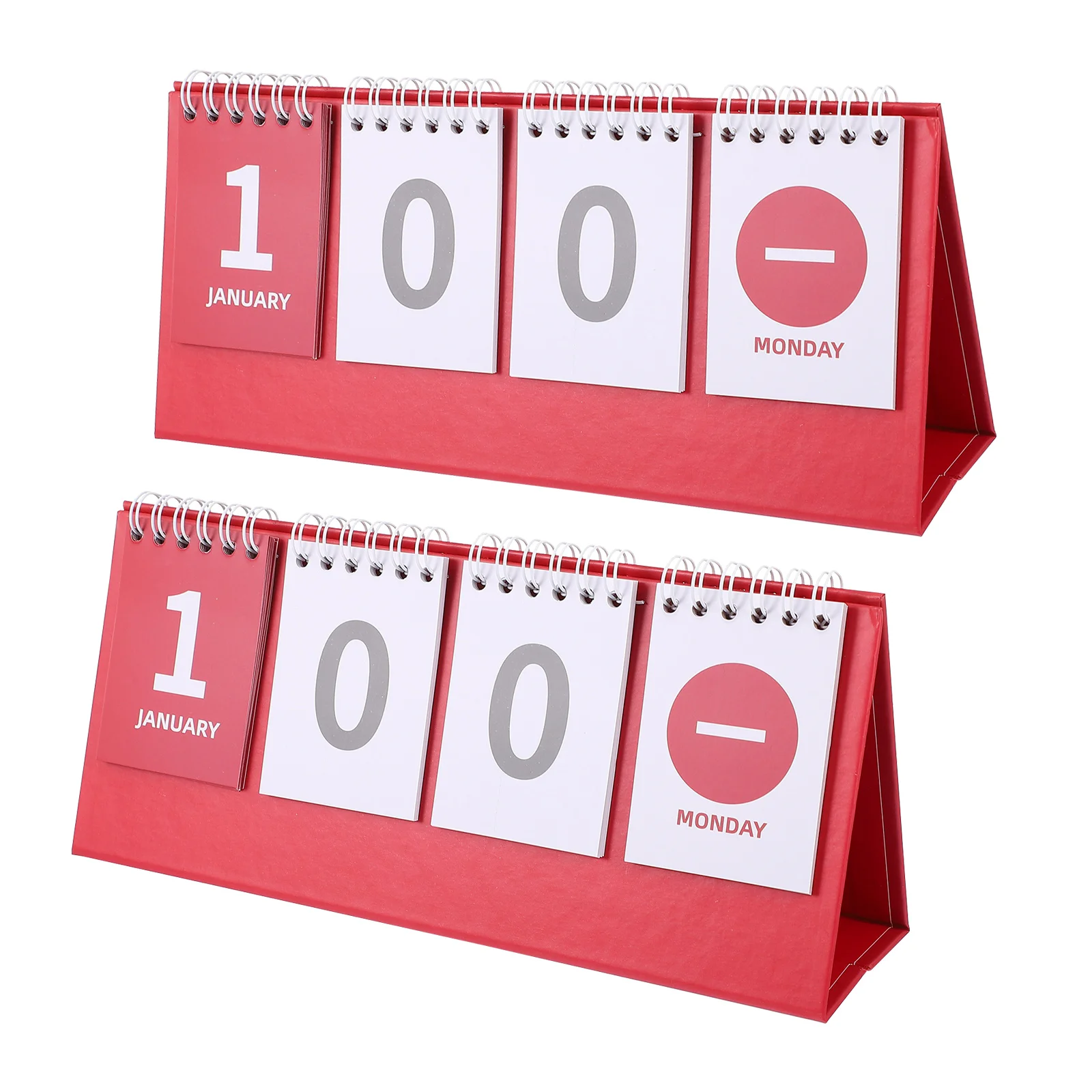

2pcs Student Calendar Test Calendar Home Decor Calendar Desktop Calendar