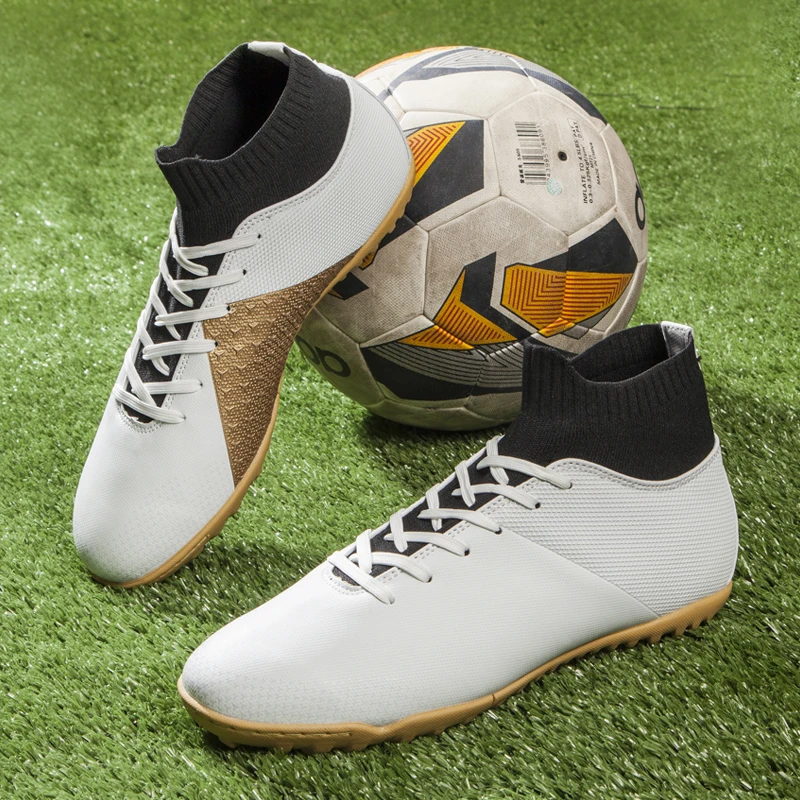 DR.EAGLE High Ankle Breathable Men's Original Soccer Shoes Outdoor Professional Training Football Boots Light Zapatos De Soccer