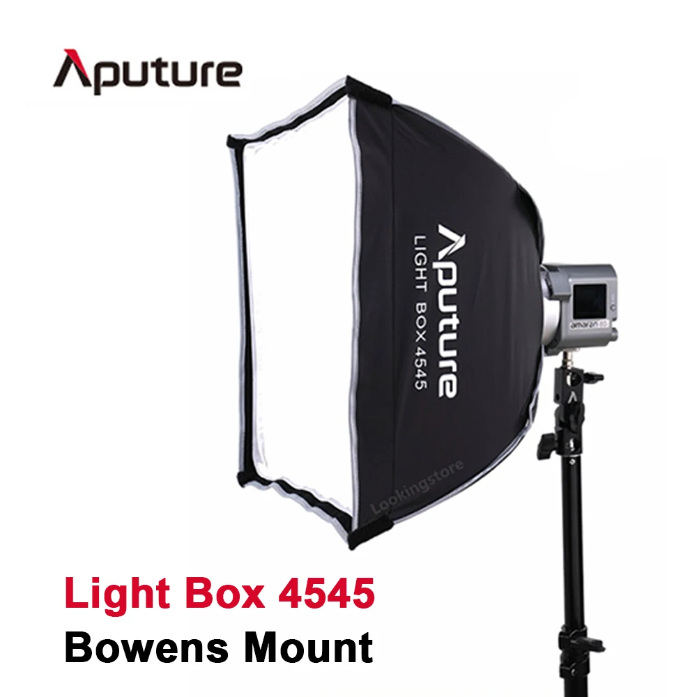 

Свет Aputure Box 4545 квадратный софтбокс Bowens Mount soфтbox Flash Diffuser для Aputure Amaran COB 60D 60X Studio Video Light