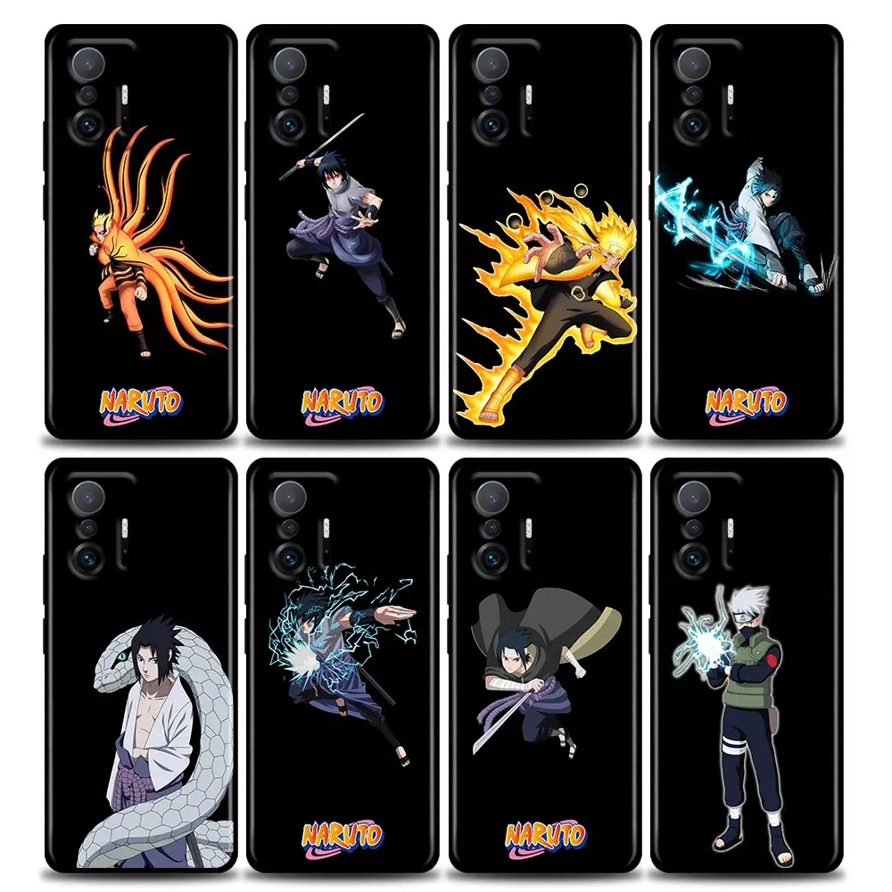 

3D Naruto Kakashi Anime Phone Case for Xiaomi Mi 12 12X 11 Lite 11X 11T X3 X4 NFC M3 F3 GT M4 Pro Lite NE 5G Soft Silicone Case