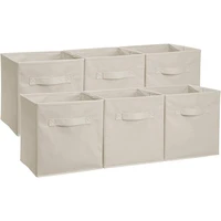 folding non woven fabric storage box 1pcs cube bin for children toys sundries organizer storage bins with handle storage basket