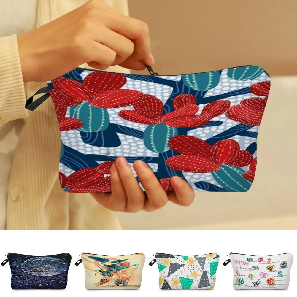 

Storage Bag 3D Print Multi-function Portable Exquisite Fashion Appearance Large Capacity Cosmetic Bag for Travel