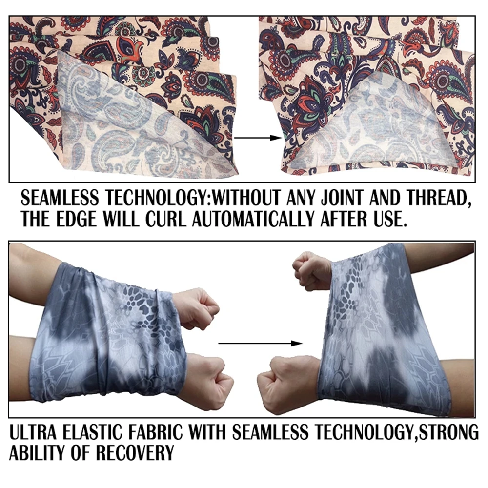 40 шт. бесшовная бандана по индивидуальному заказу спортивные маски-трубки шарф