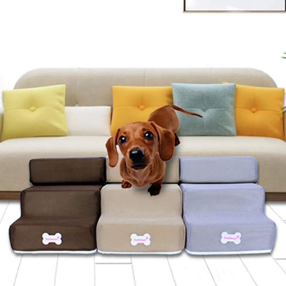

Detachable Bed Non-slip Pet Ladder Cats Ramp Steps 3 Dog Climbing Removable Small