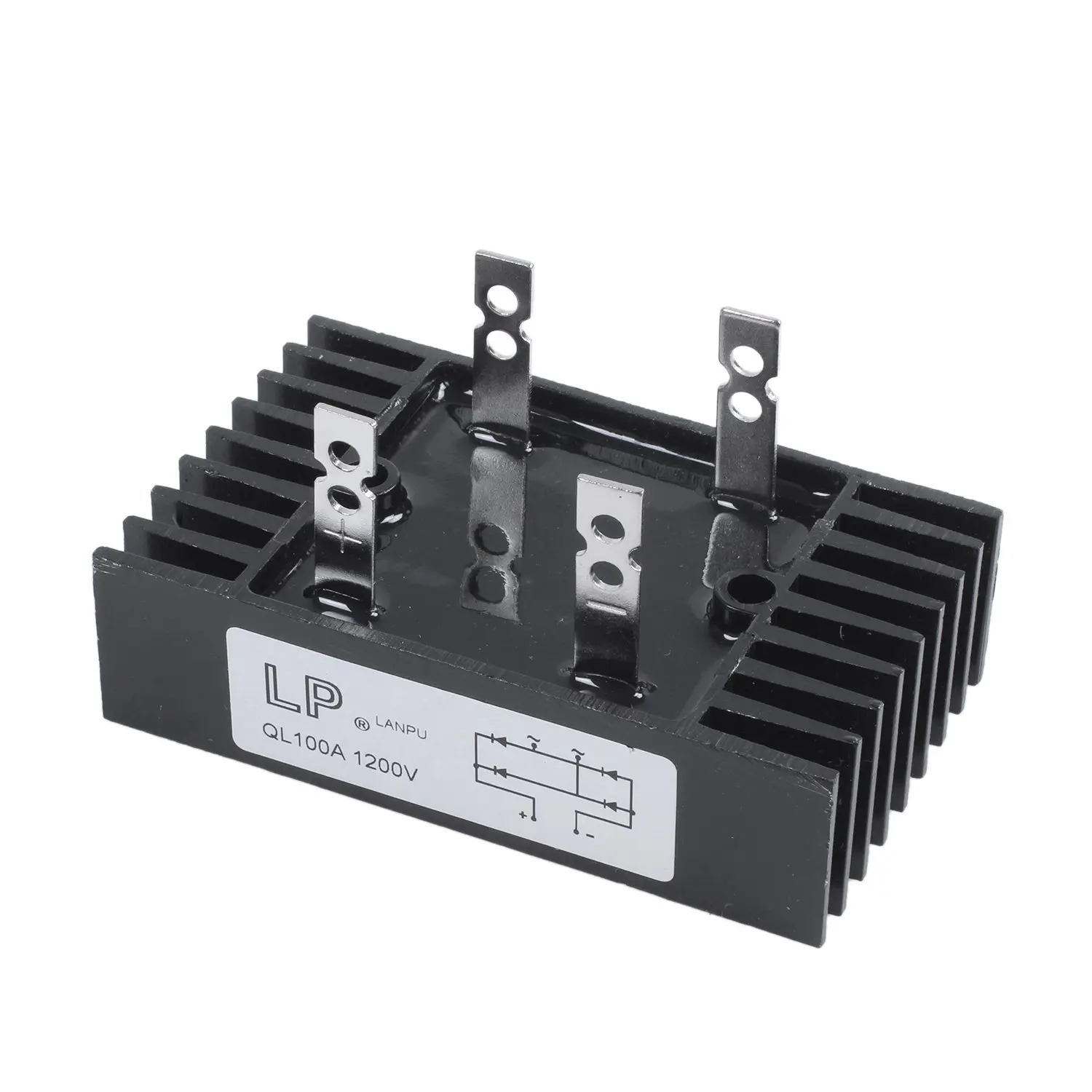 

100Amp 1200Volts 4 Pins 1 Phase Diode Bridge Rectifier QL100 Type