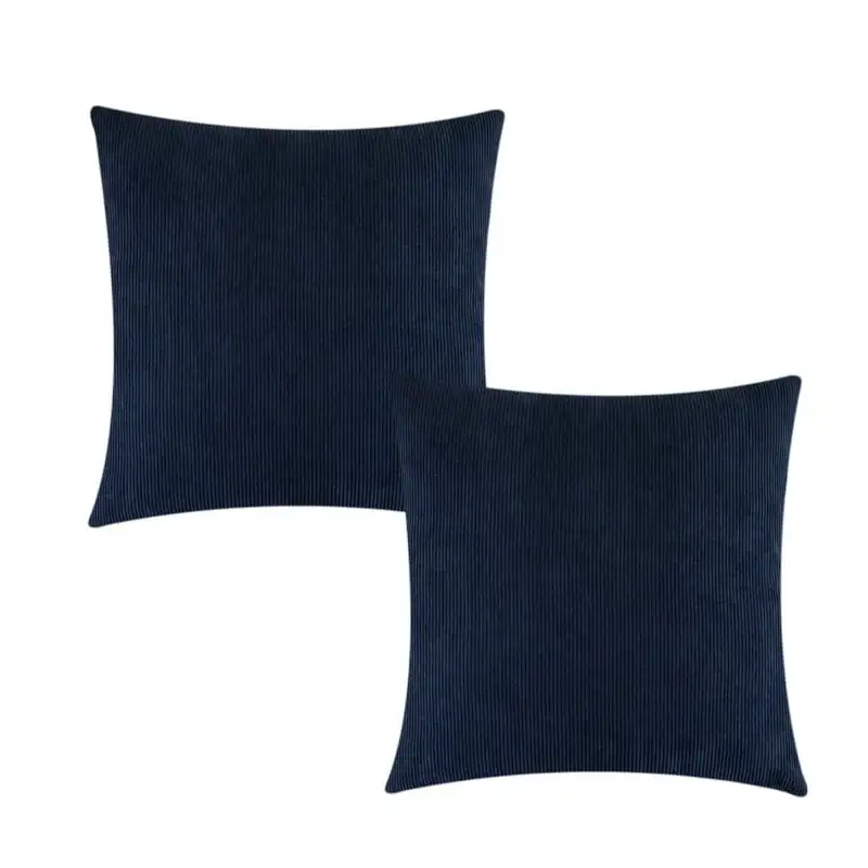 

Pillow Cover 18''x18'', Dark Blue, 2 pack Evil eye home decor Kanye Cushion cover Satin pillowcases Bakugo Song kang Anime decor